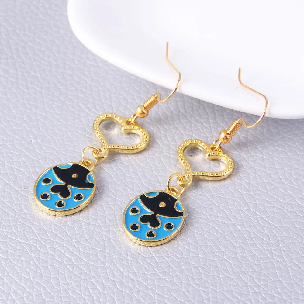 Golden Wind Giorno Ladybug Earring