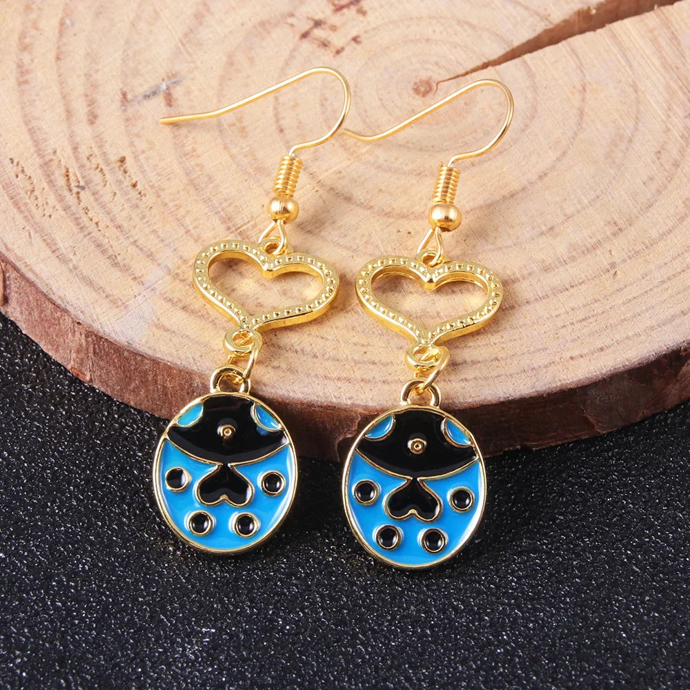 Golden Wind Giorno Ladybug Earring