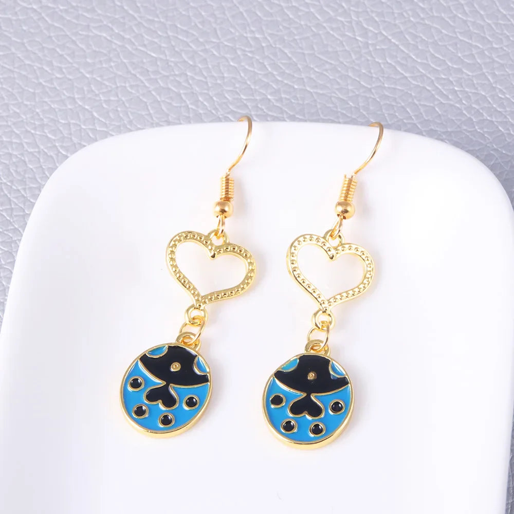 Golden Wind Giorno Ladybug Earring