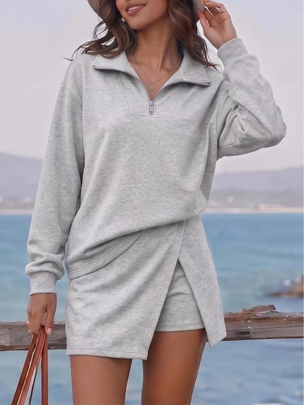 Half-Zip Skort Set