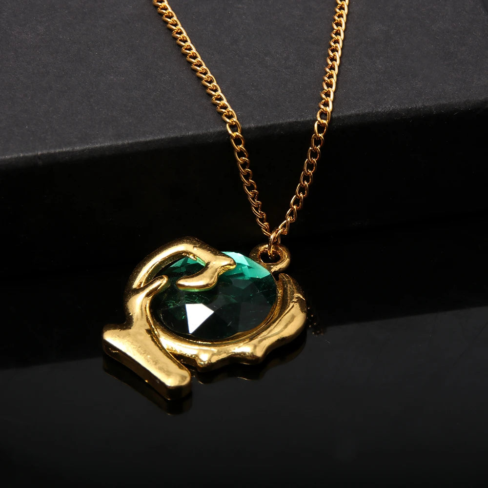 Breath Of The Wild Green Gem Necklace