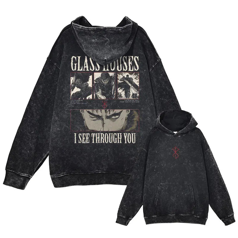 Berserk Washed Hoodies