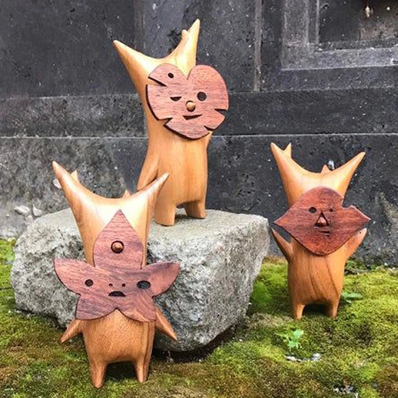 Wooden Korok Statue Decoration