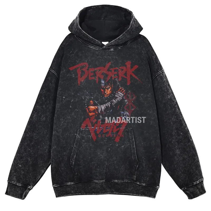 Berserk Washed Hoodies