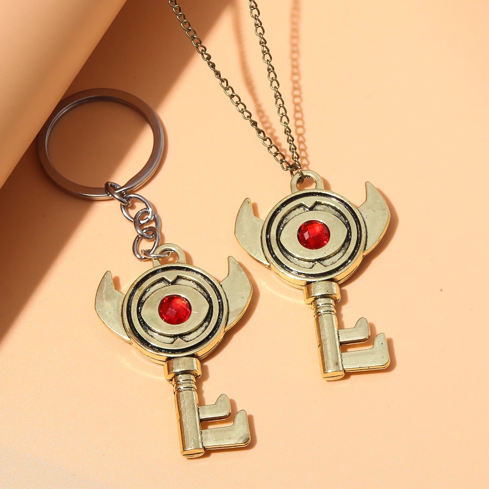 Retro Ruby Keyring/necklace