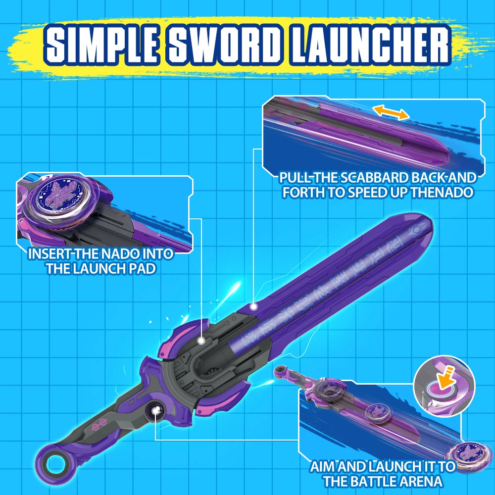 Infinity Nado Magic Dragon Gyro with Sword Launcher