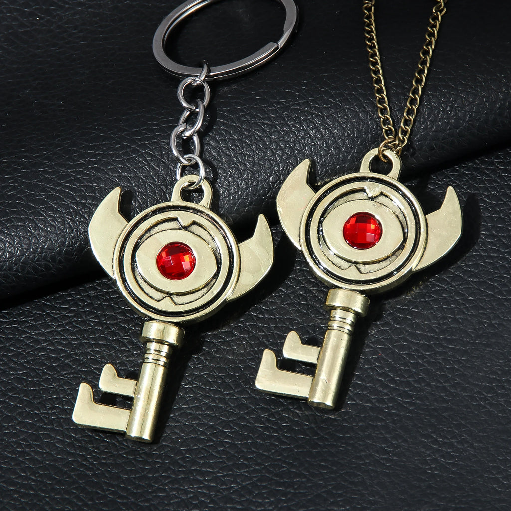 Retro Ruby Keyring/necklace