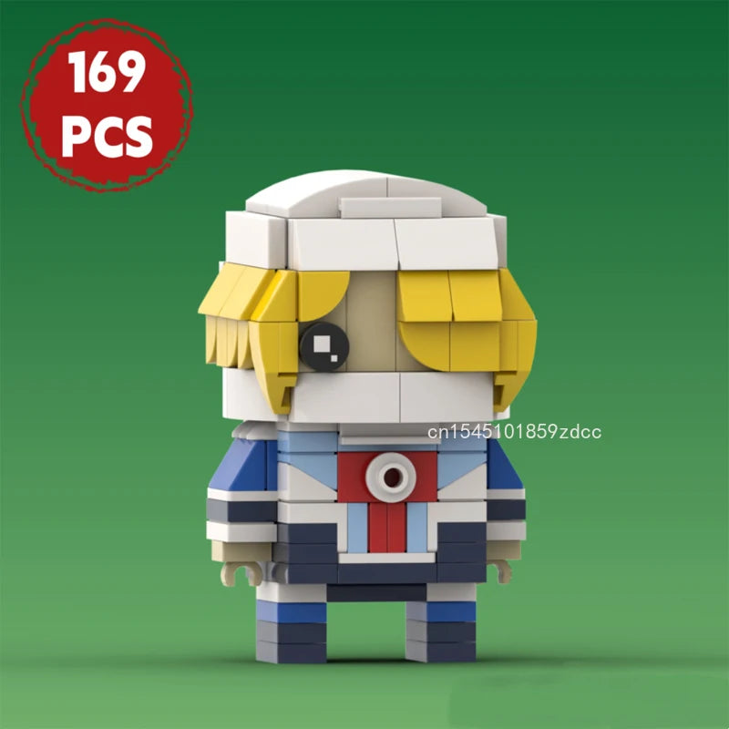 Figures Assemble Building Blocks