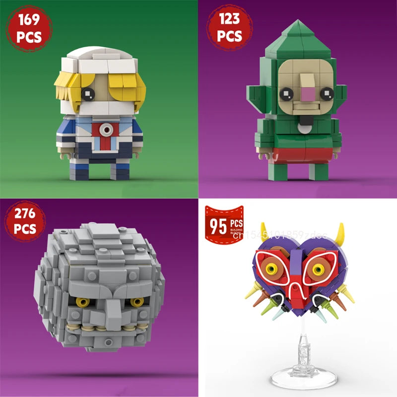 Figures Assemble Building Blocks
