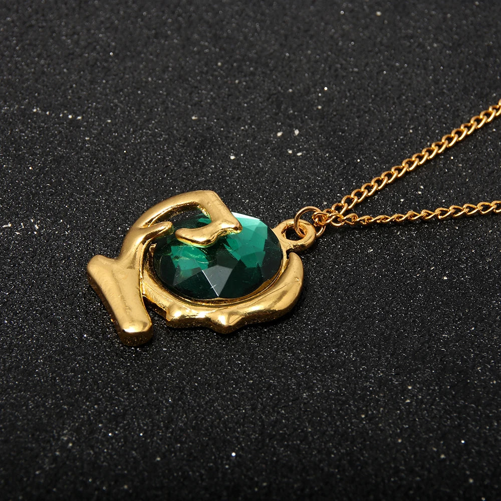 Breath Of The Wild Green Gem Necklace