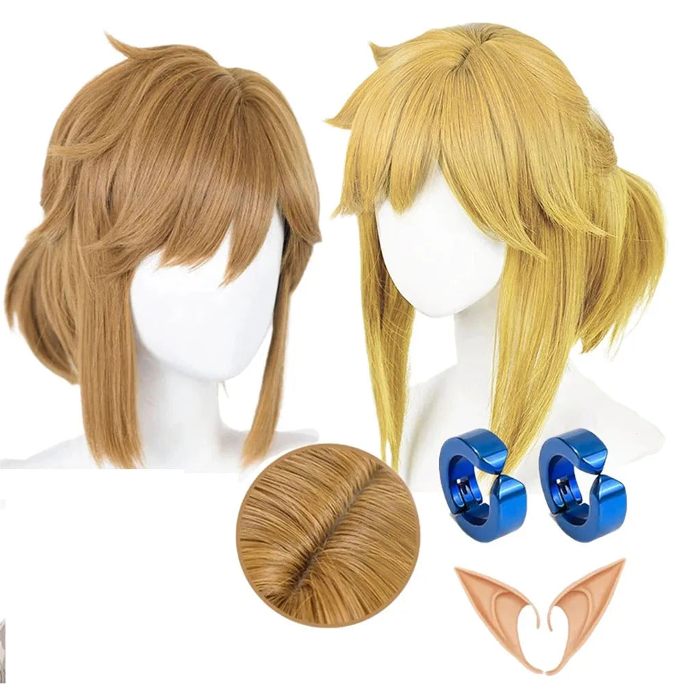 Link Cosplay Blonde Brown Wig