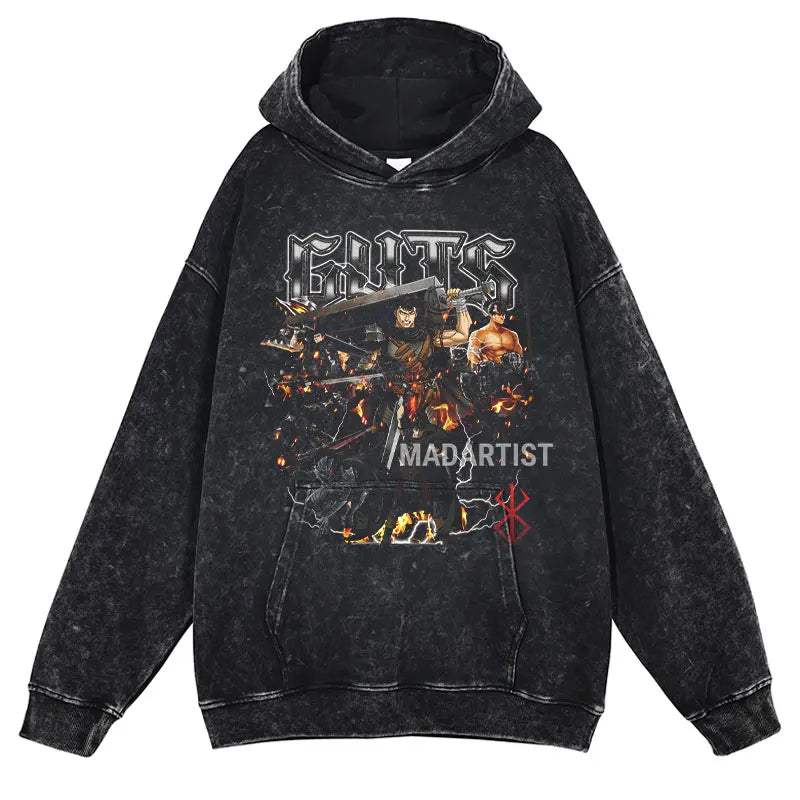 Berserk Washed Hoodies
