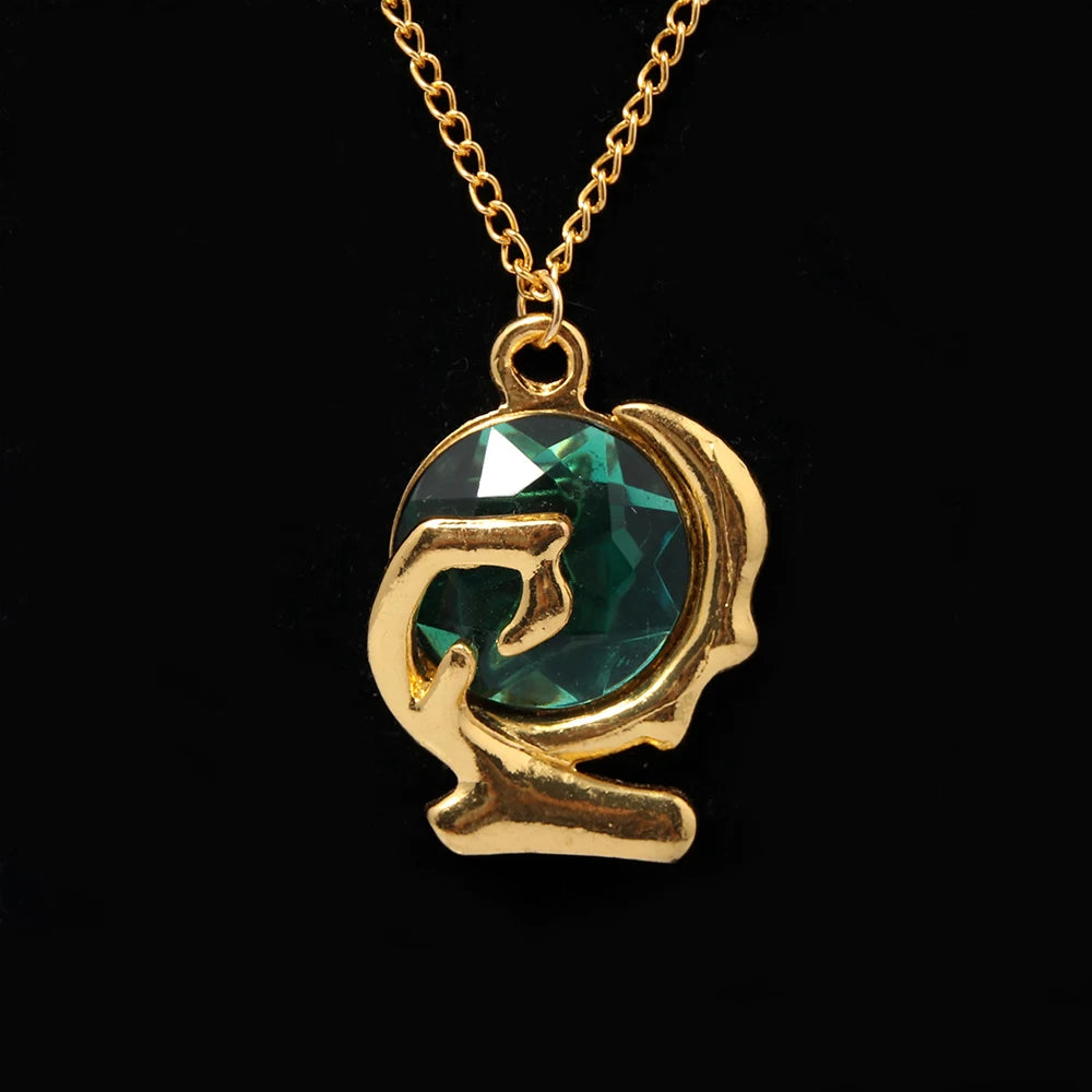 Breath Of The Wild Green Gem Necklace
