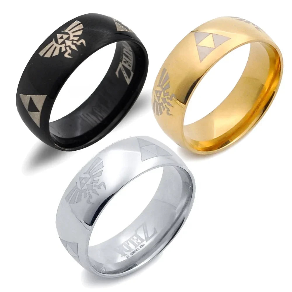 Triforce Triangle Stainless Steel Ring