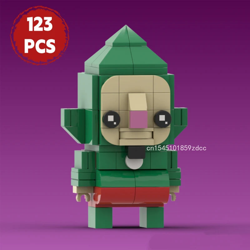 Figures Assemble Building Blocks