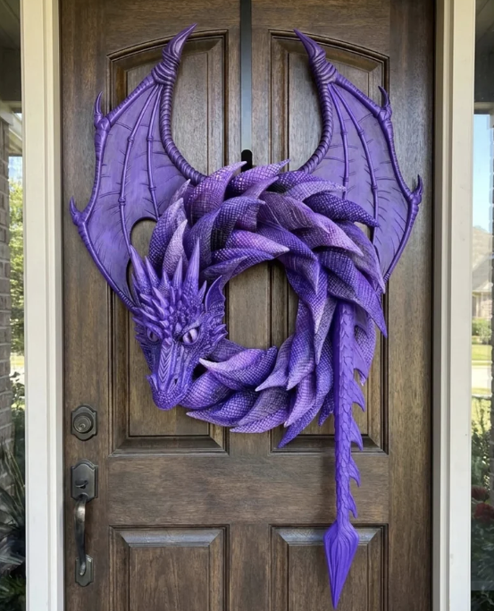 Handmade Dragon Wreath