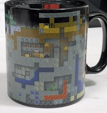 Pixel World Thermo Effect Mug