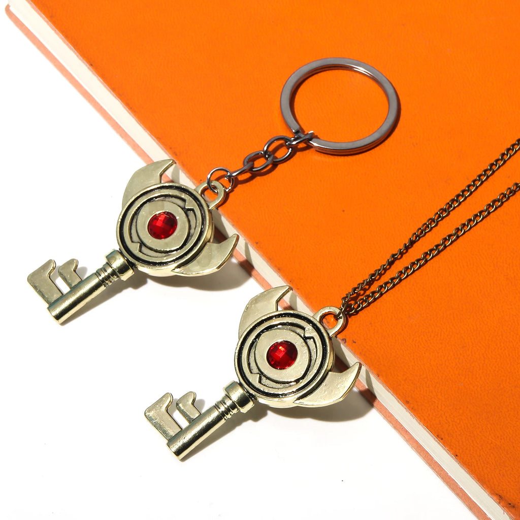 Retro Ruby Keyring/necklace