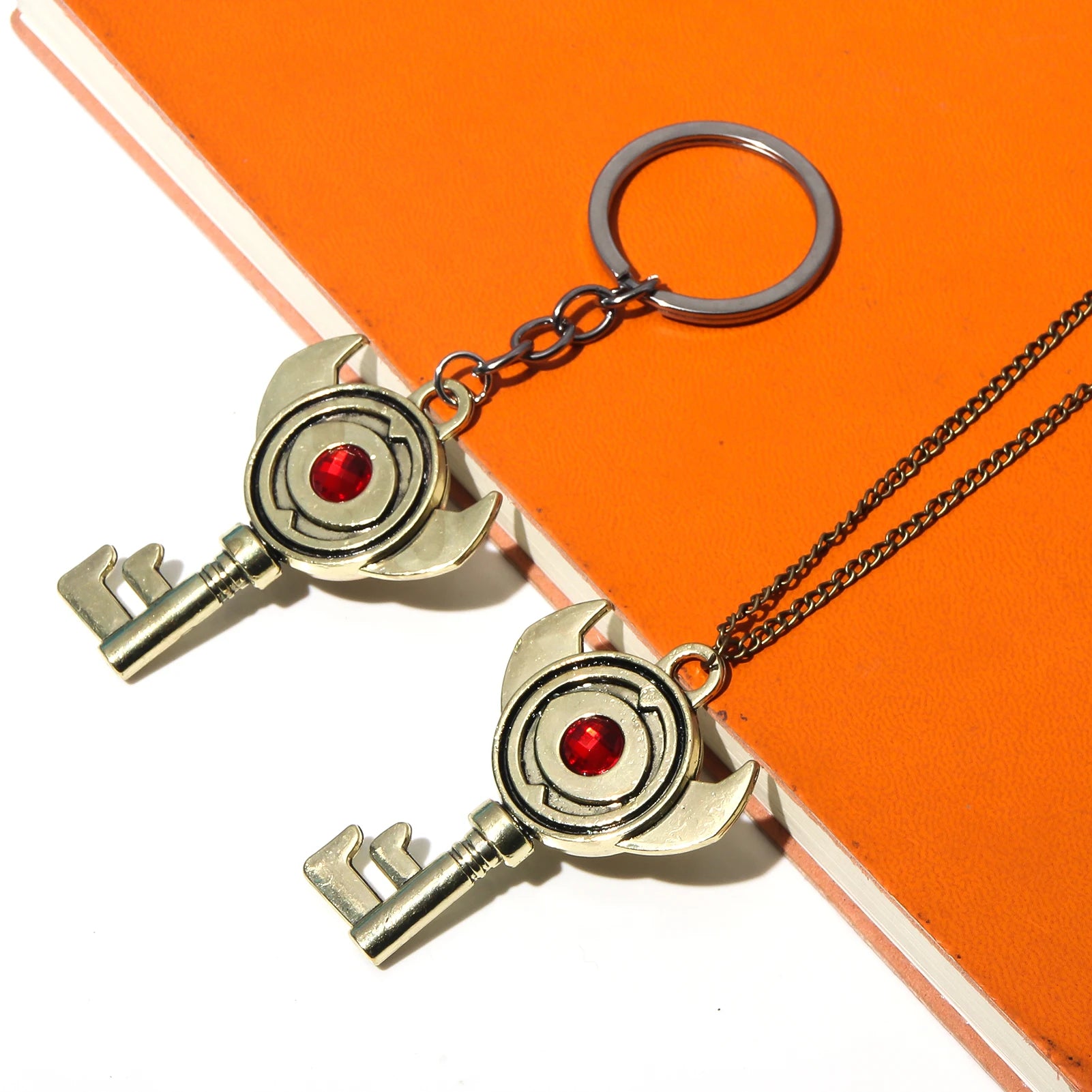 Retro Ruby Keyring/necklace
