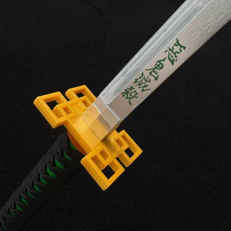 40inch Smoke Glow Demon Slayer Katana Muichirou Light Vapor Sword Anime Cosplay Real Japanese Katana Original Samurai Sabre Gift