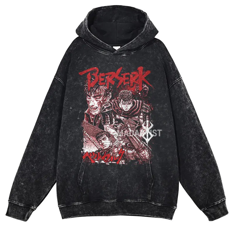 Berserk Washed Hoodies