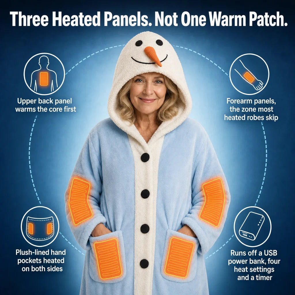 Heated Wearable Winter Blanket