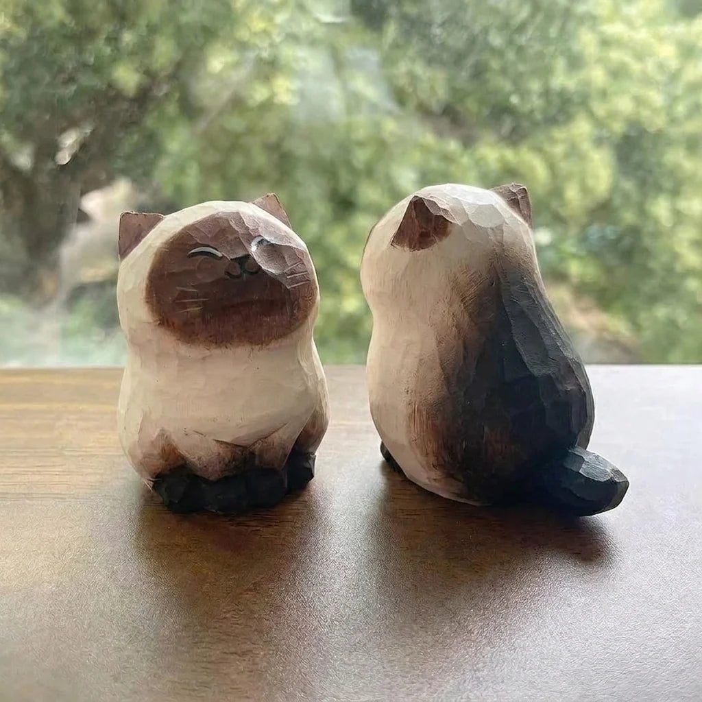 wooden kitties