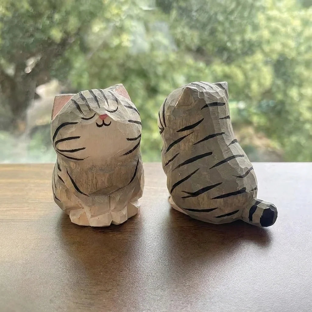 wooden kitties