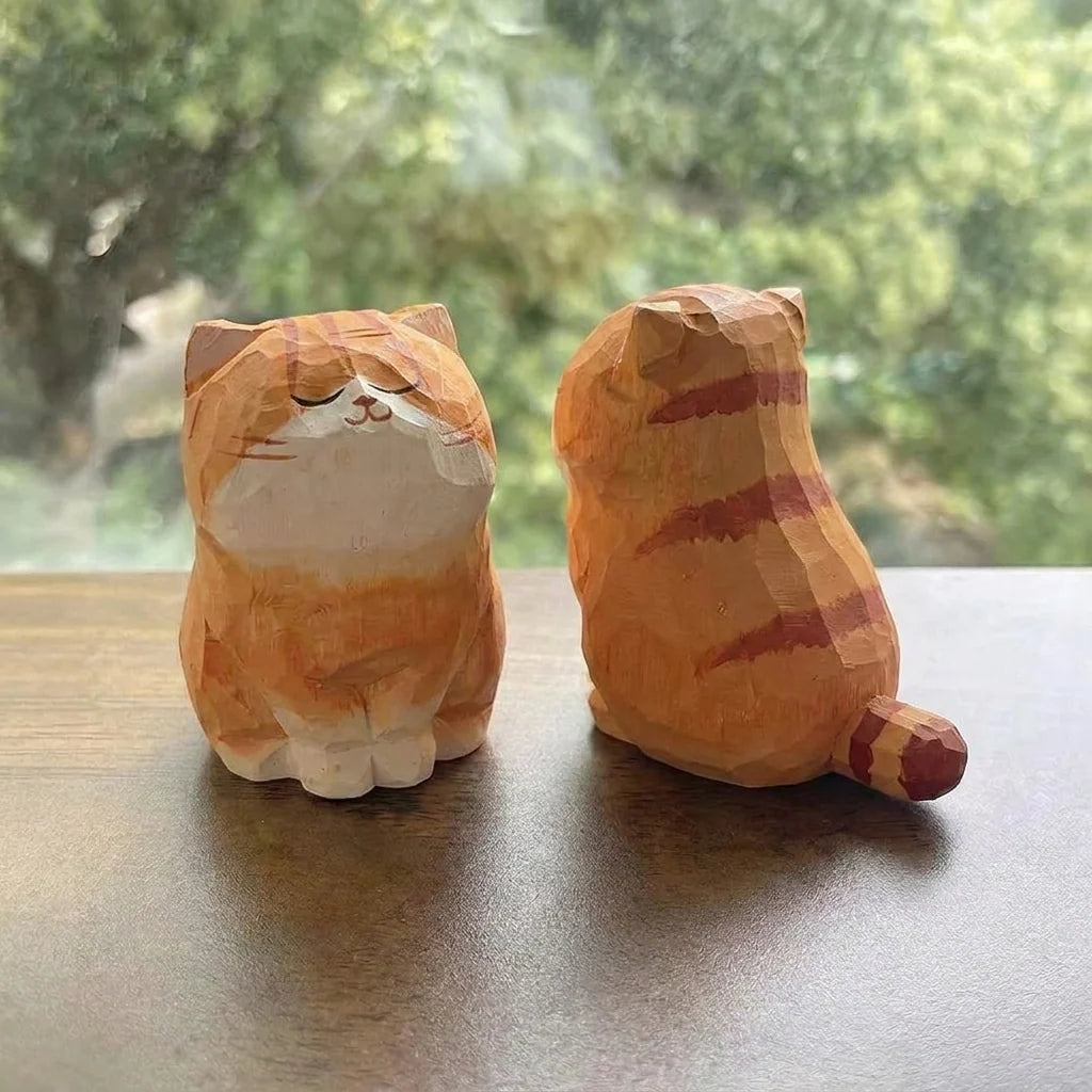 wooden kitties