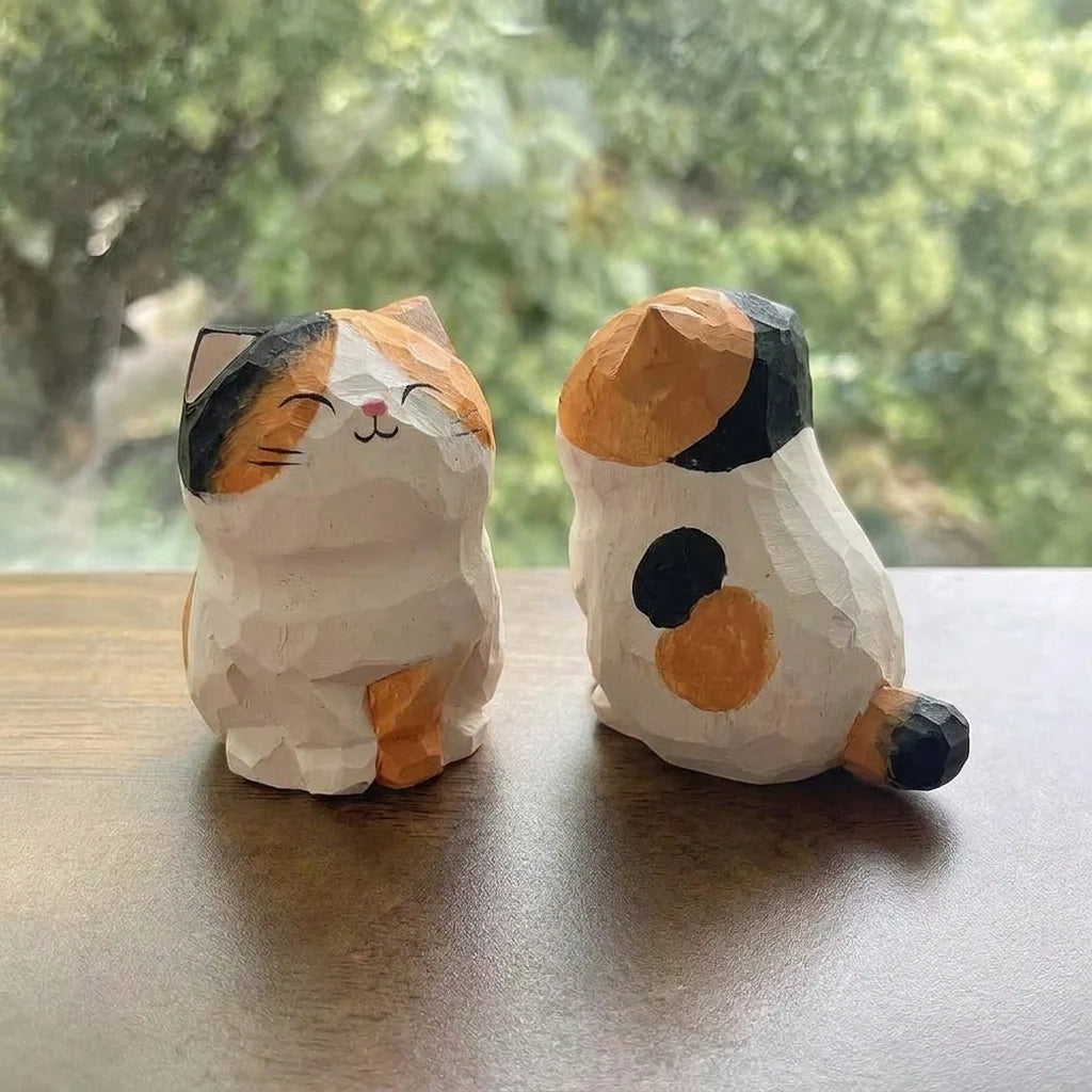 wooden kitties