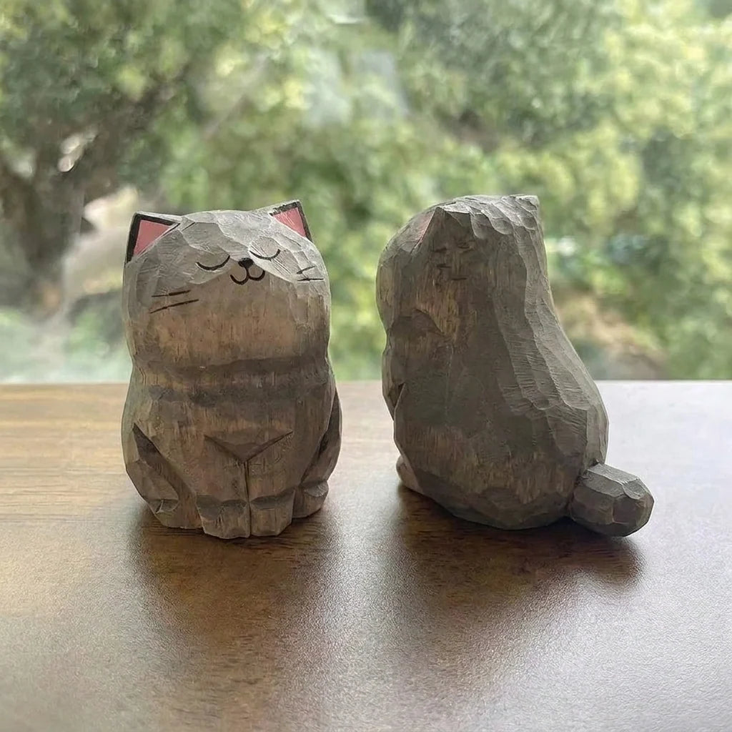 wooden kitties