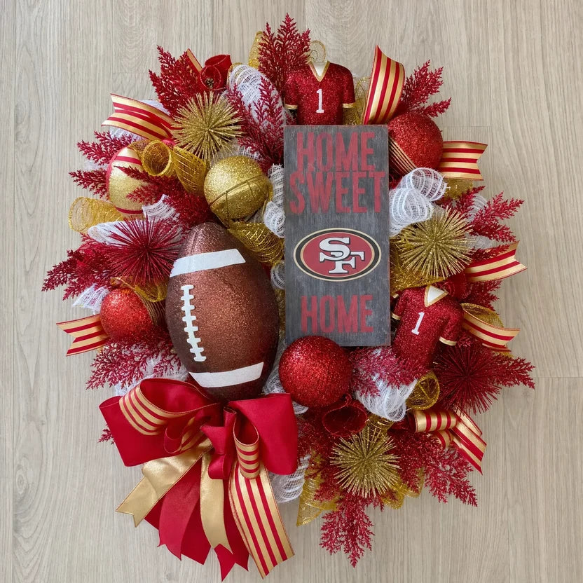 nfl wreath